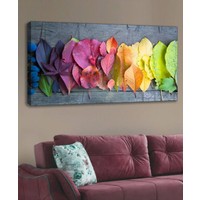 Shop365 Renkli Yapraklar Kanvas Tablo 120 x 60 cm
