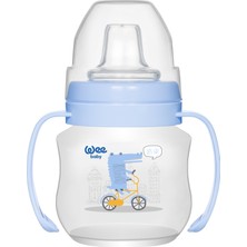 Wee Baby Akıtmaz Kulplu PP Bardak 125ml /Mavi