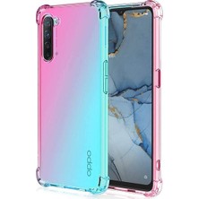 Case 4U Oppo Reno 3 Kılıf Köşe Korumalı Darbe Emici Anti Shock Arka Kapak Şeffaf