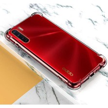 Case 4U Oppo Reno 3 Kılıf Köşe Korumalı Darbe Emici Anti Shock Arka Kapak Şeffaf