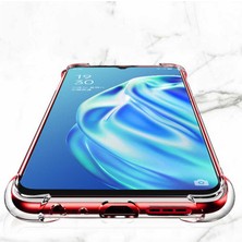 Case 4U Oppo Reno 3 Kılıf Köşe Korumalı Darbe Emici Anti Shock Arka Kapak Şeffaf