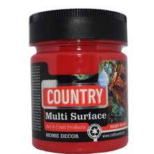 Craft Country Multi Surface Hobi Boyası 550 cc 1037 Kırmızı Scarlet