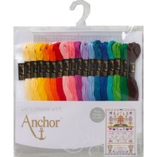 Anchor Muline 18 Farklı Renk No:8 Nakış İpliği Seti