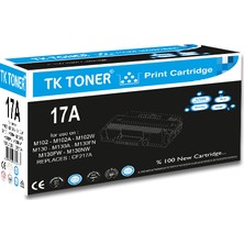 TK Toner 17A - Chipli - CF217A 1000 Sayfa Siyah Muadil Toner