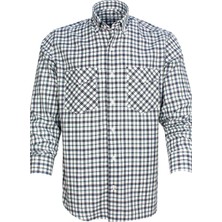 Varetta Erkek Yeşil Kareli Uzun Kol Klasik Kesim Çift Cepli Gömlek