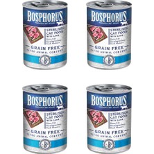 Bosphorus Tahılsız Kuzulu Kısır Kedi Maması - 4'lü Paket (4x Kuzulu)