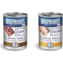 Bosphorus Tahılsız Yetişkin Kedi Maması – 2’li Paket (1x Ciğerli, 1x Tavuklu)