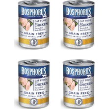 Bosphorus Tahılsız Tavuklu Yetişkin Kedi Maması – 4’lü Paket (4x Tavuklu)