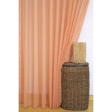 Massarelli Keten Tül Portakal Rengi Pilesiz 100 x 260 cm