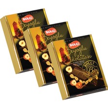 Bolçi Beyoğlu Çikolatası Bitter Fındıklı Tablet 60 Gr X 3 Adet