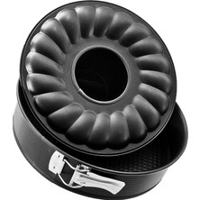 Zenker 6510 Black Metallic Çift Tabanlı Kelepçeli Borulu Kek Kalıbı 30 cm