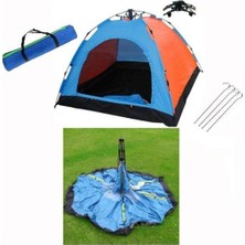 Onetick 4 Kişilik Renkli Dayanıklı Tam Otomatik Kamp Çadırı 200 x 200 x 140 cm