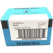 Duracell Industrial 9 Volt Pil 10 Adet Kd