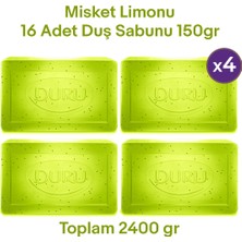 Duru Fresh Sensations Misket Limonu 16 Adet Duş Sabunu 4x600gr