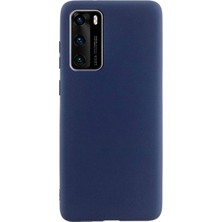 Case Street Huawei P40 Kılıf Premier Silikon Esnek Koruma Lacivert