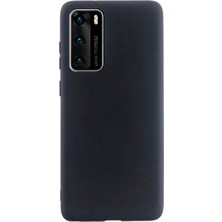 Case Street Huawei P40 Kılıf Premier Silikon Esnek Koruma Siyah