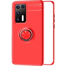 Case Street Huawei P40 Kılıf Ravel Silikon Yüzüklü Mıknatıslı Kırmızı