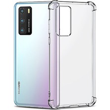 Case Street Huawei P40 Pro Kılıf Antishock Ultra Koruma + Full Ekran Koruyucu Şeffaf