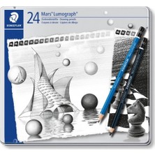 Staedtler 100G24S Mars Lumograph Çizim Kalemleri 24'lü