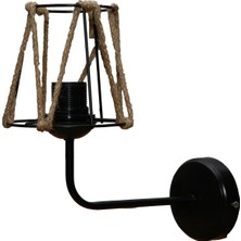 Polat Aydınlatma Sole Aplik Halatlı Siyah