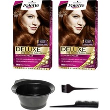 Schwarzkopf 2’li Palette Deluxe 6-70 Kahve Bakır Saç Boyası ve Saç Boyama Seti