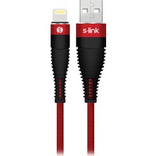 S-Link Swapp SW-C685 1.2 mt 3A Lightning Kırmızı Şarj Kablosu