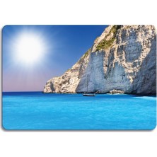 Decovetro Deniz Tekne Görünümlü Cam Kesim Tablası 30 x 40 cm