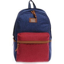 Kaukko Keten Sırt Çantası Lacivert-Bordo K1075