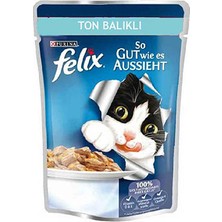 Felix Ton Balıklı Yetişkin Kedi Pouch 100 gr 12'li