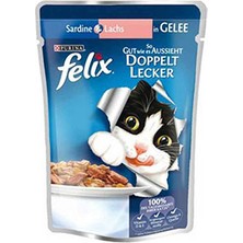 Felix Somonlu Yetişkin Kedi Pouch 100 gr 12 Adet i