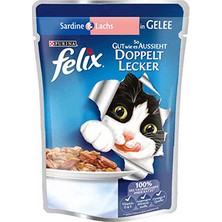 Felix Somonlu,sardalyalı Yetişkin Kedi Pouch 100 gr 12 Adet