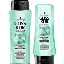 Gliss Nutribalance Şampuan 500 ml + 360 ml Saç Kremi