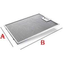Ata Filtre Aspiratör & Davlumbaz Alüminyum Filtresi - 130 X 476 mm Tırnak Arası 4.5 Cm