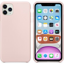 Logis Apple iPhone 11 Pro Max Kılıf Liquid Lansman Silikon Pembe