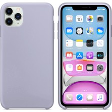 Logis Apple iPhone 11 Pro Max Kılıf Liquid Lansman Silikon Lila