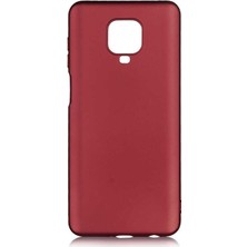 Kılıfist Xiaomi Redmi Note 9S/Pro Kılıf Zore Premier Mat Silikon Kapak Mürdüm