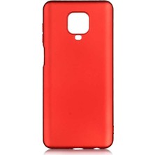 Kılıfist Xiaomi Redmi Note 9S/Pro Kılıf Zore Premier Mat Silikon Kapak Kırmızı