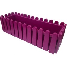 Serinova Balkon Saksısı Çit Desenli 9 Lt