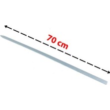 Netodak Kanat Şiş Tavuk Şiş  Sebze Sişi Ciğer Şiş Silme Demir (10 Adet) 70 cm Uzunluk 1,2 cm Genişlik 3 mm Kalınlık