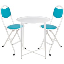 Katlanabilir Masa Takımı(Masa+2 Adet Sandalye)
