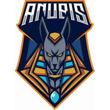 Sticker Atölyesi Anubis - Gamer - Gaming - Esports Sticker - 29039 Renkli 8 x 6 cm