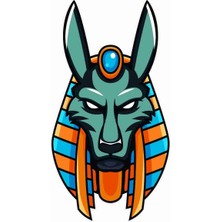 Sticker Atölyesi Anubis - Gamer - Gaming - Esports Sticker - 29040 Renkli 10 x 5 cm