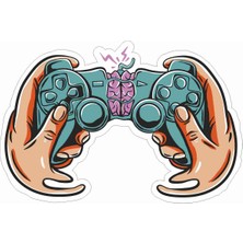 Sticker Atölyesi Brain - Gamer - Gaming - Esports Sticker - 29029 Renkli 5.5 x 8 cm