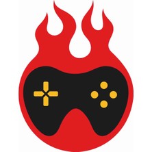Sticker Atölyesi Gamepad - Gamer - Gaming - Esports Sticker - 29022 Renkli 10 x 7.5 cm