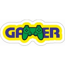 Sticker Atölyesi Gamepad - Gamer - Gaming - Esports Sticker - 29024 Renkli 4 x 10 cm