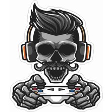 Sticker Atölyesi Gamepad - Gamer - Gaming - Esports Sticker - 29026 Renkli 8 x 6.5 cm