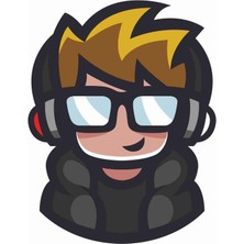 Sticker Atölyesi Geek Boy - Gamer - Gaming - Esports Sticker - 29015 Renkli 10 x 7 cm