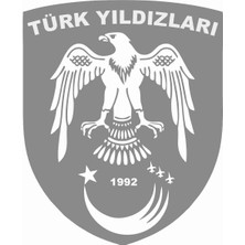 Sticker Atölyesi Türk Yıldızları Sticker - 25045 Siyah 10 x 8 cm