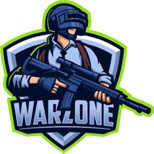 Sticker Atölyesi Warzone - Gamer - Gaming - Esports Sticker - 29032 Renkli 8 x 6.5 cm