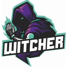 Sticker Atölyesi Witcher - Gamer - Gaming - Esports Sticker - 29009 Renkli 6 x 6 cm